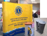 105D Pop up banner and wheelie bin case